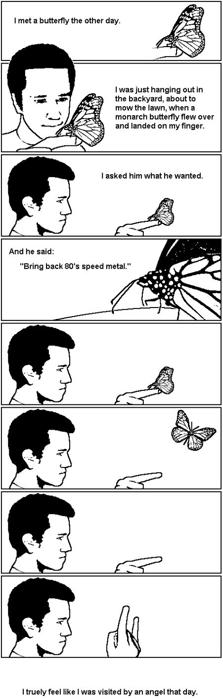 A visit from an angel.