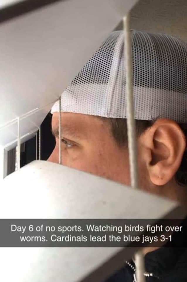 Day 6 of no sports