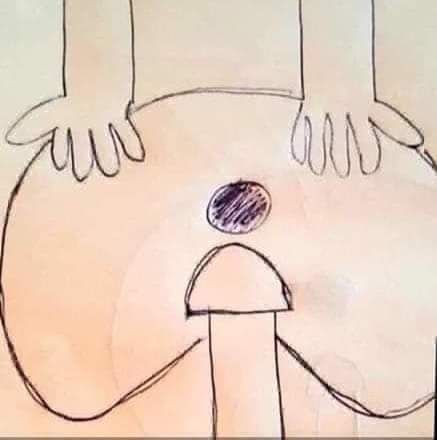 a child made this drawing to illustrate how to wash hands
