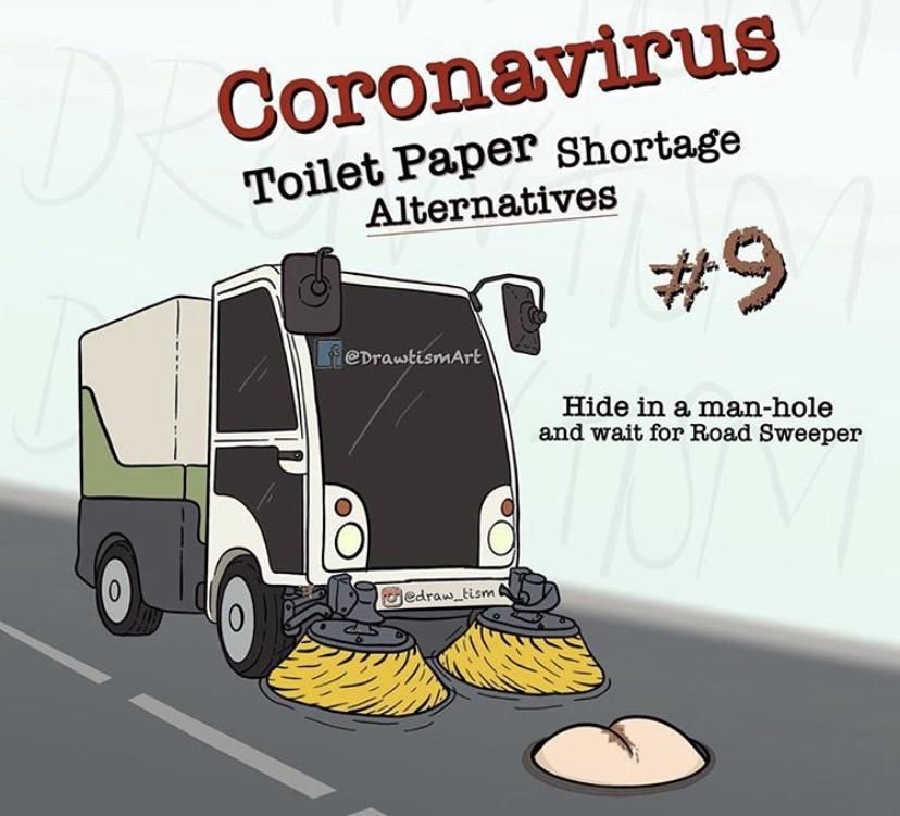 A take on a solution for the toilet paper shortage