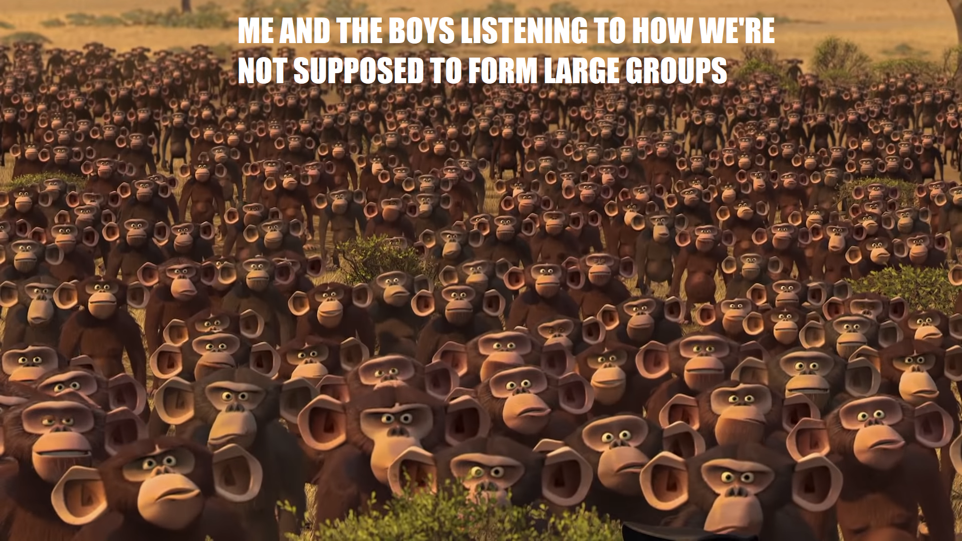 At least 2m distance