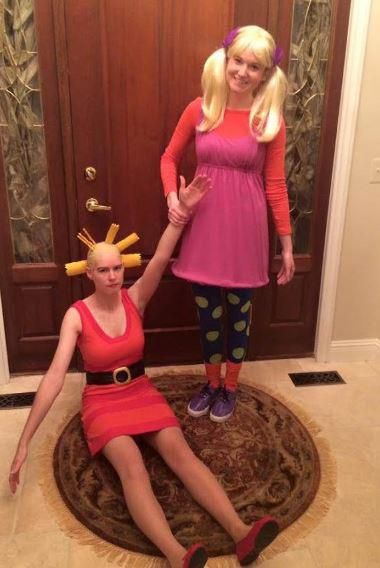 My friends as Angelica and Cynthia