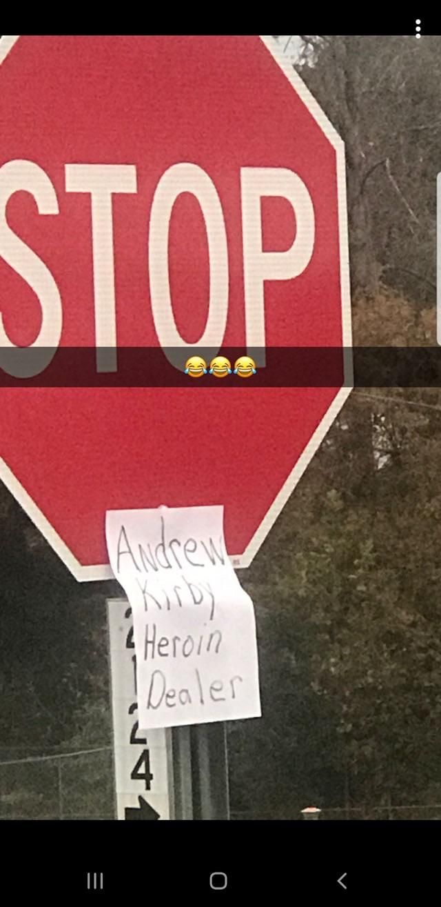 In an effort to get them to leave, someone in my neighborhood has started posting names and phone numbers of drug dealers on signs. A few have been arrested recently.