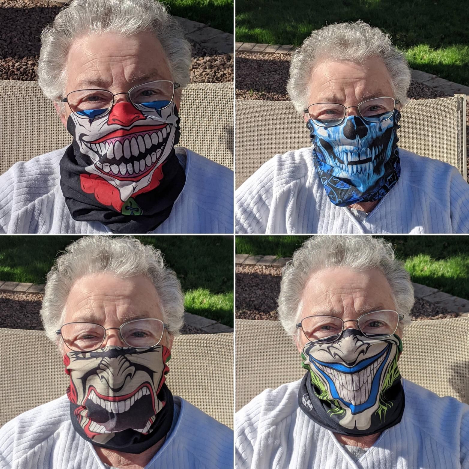 Quarantine fun with Mom! Only masks available on-line!