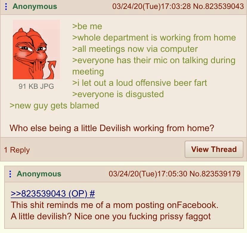 Anon is devilish