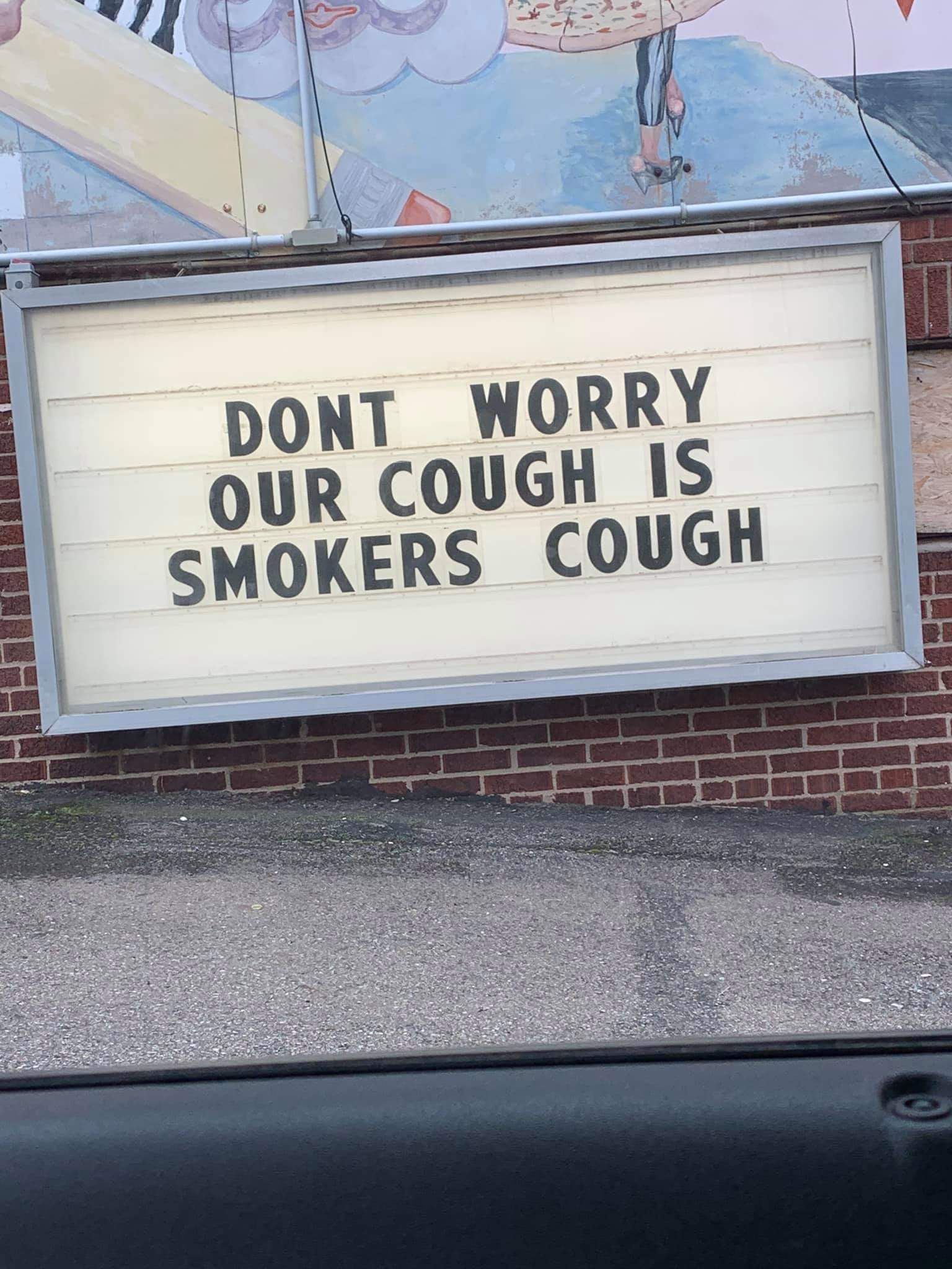 Pizza place in my town is known for being stoners, this was their sign today.