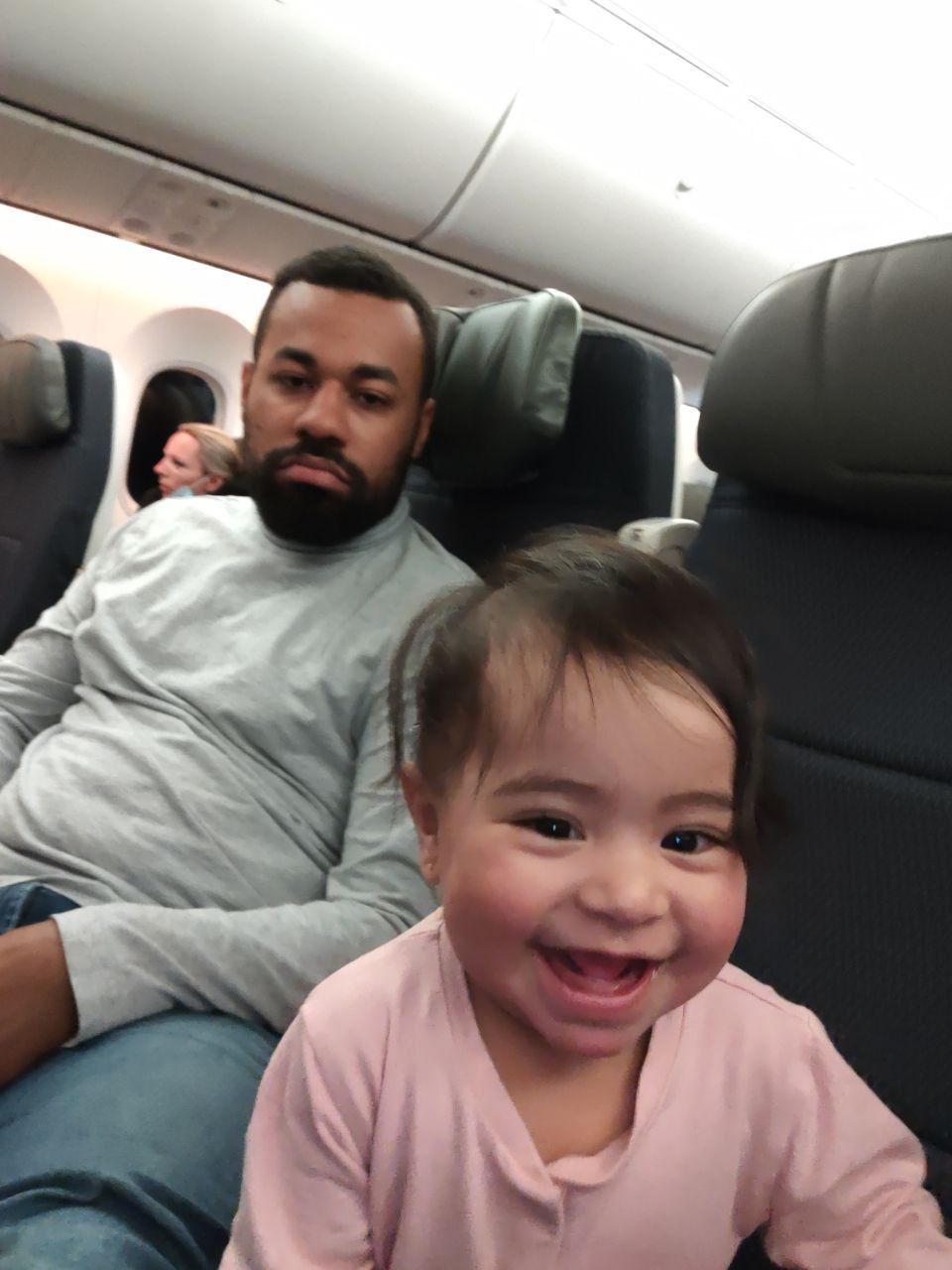 My daughter after screaming on the plane for 2 hours straight.