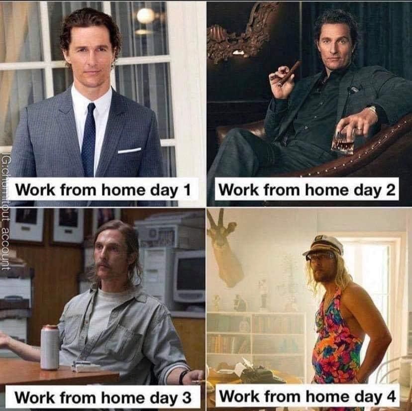 How is everyone working from home doing?