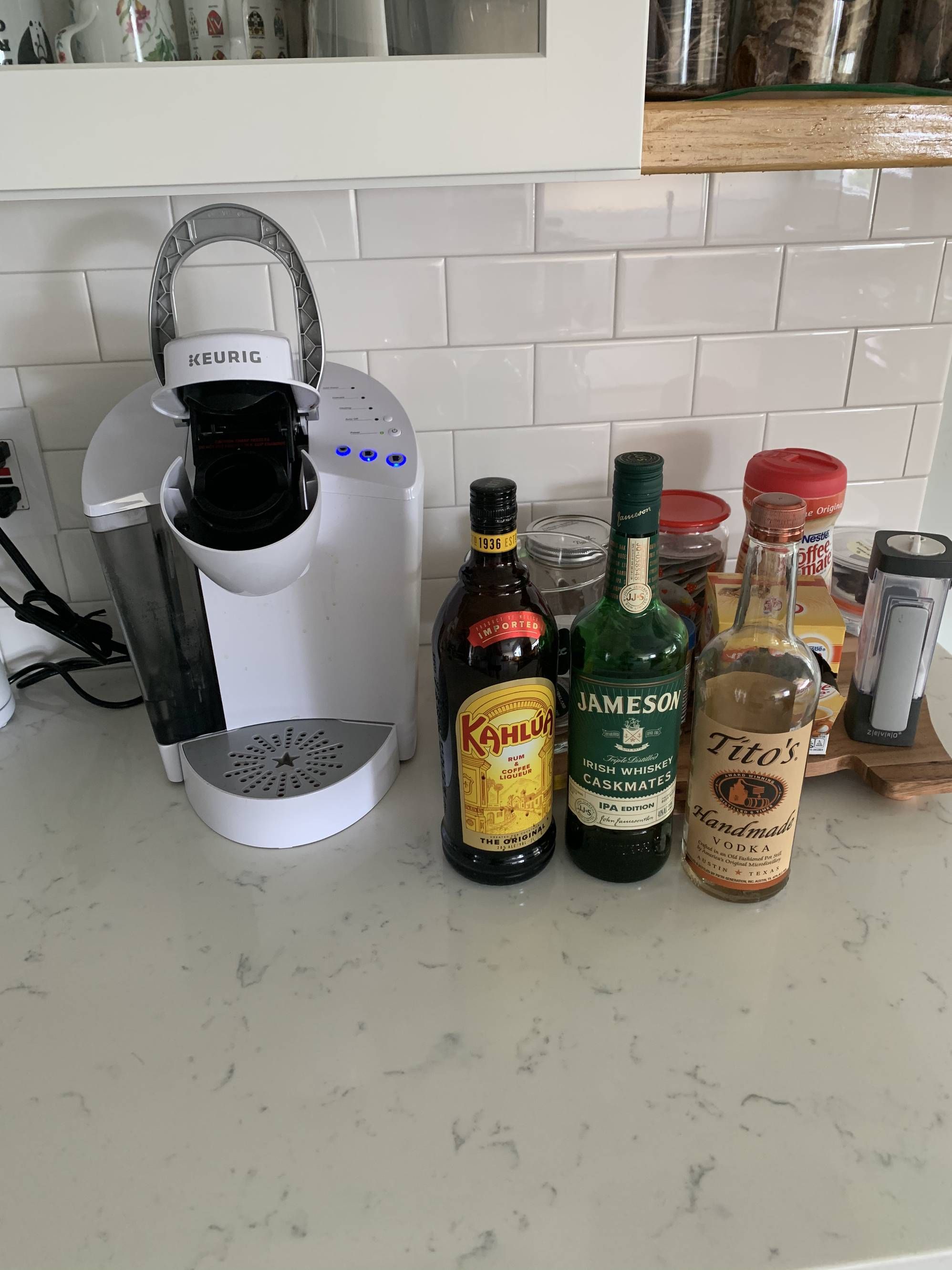 My work from home coffee station.