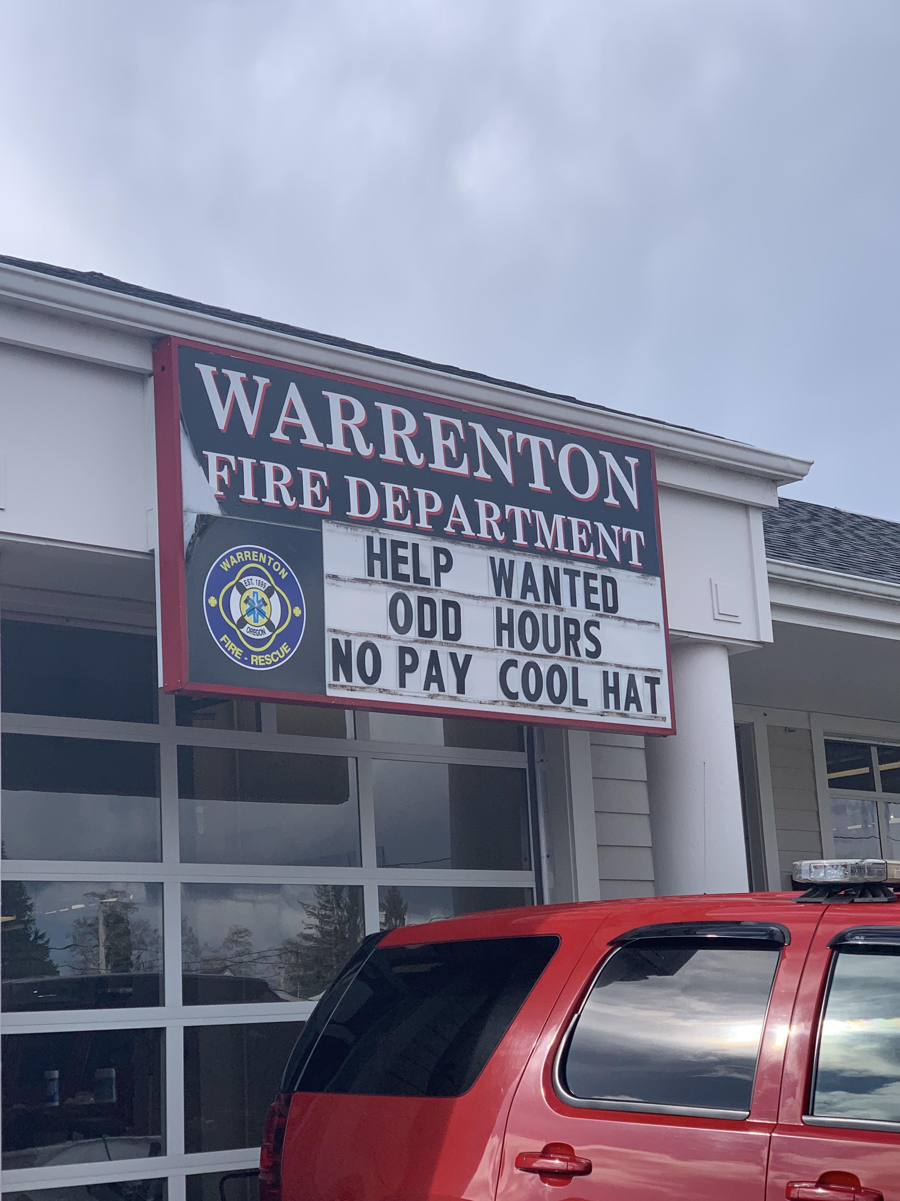 My local fire department makes a compelling offer