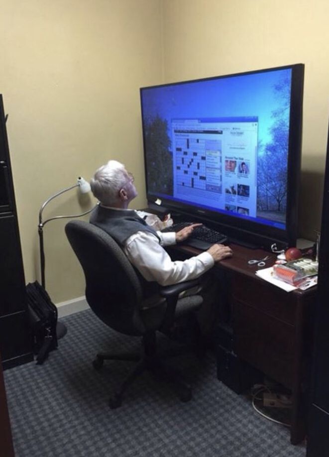 When grandpa trusts his 16-year-old grandson to help choose his new computer