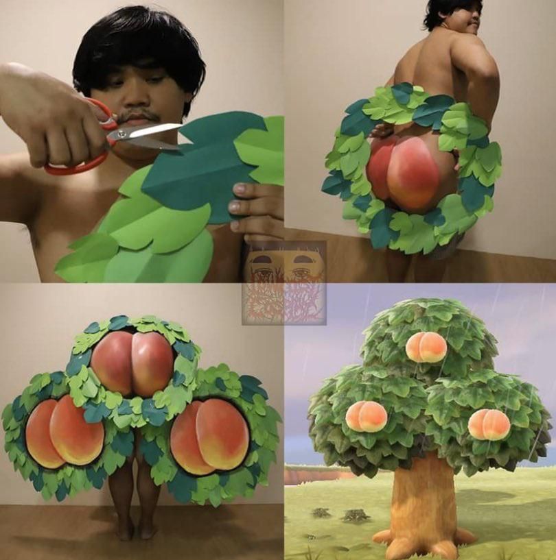 How to cosplay a peach tree