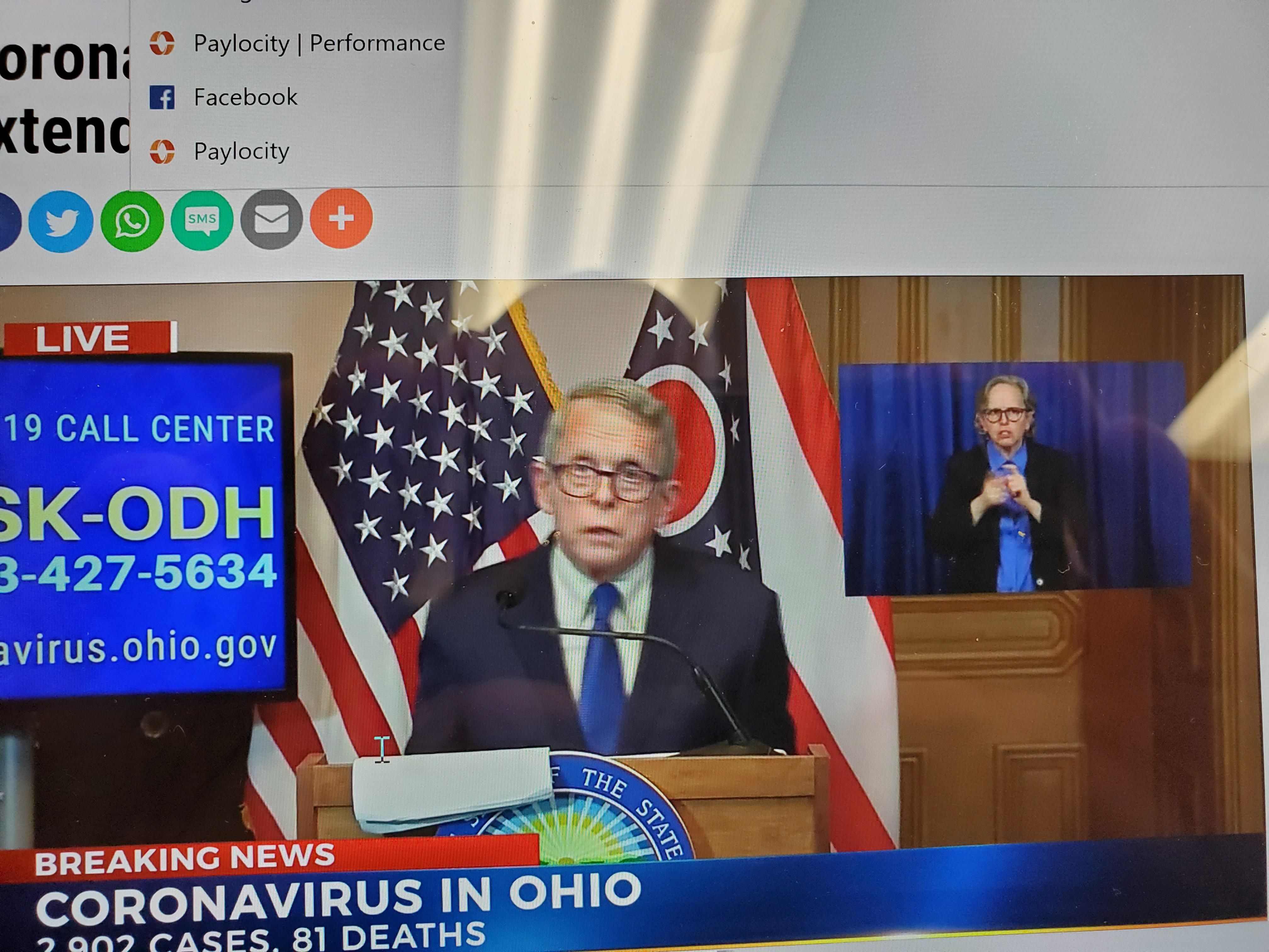 Ohio's Governors sign language person looks like him dressed as a woman.....