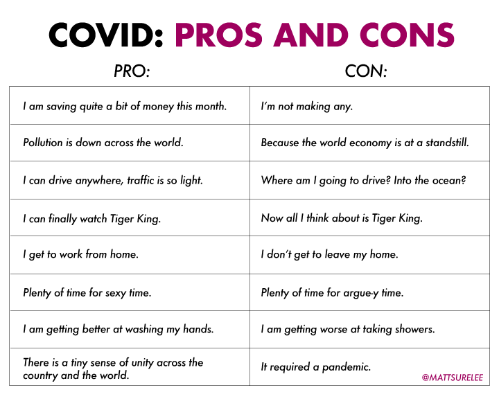 Covid pros and cons