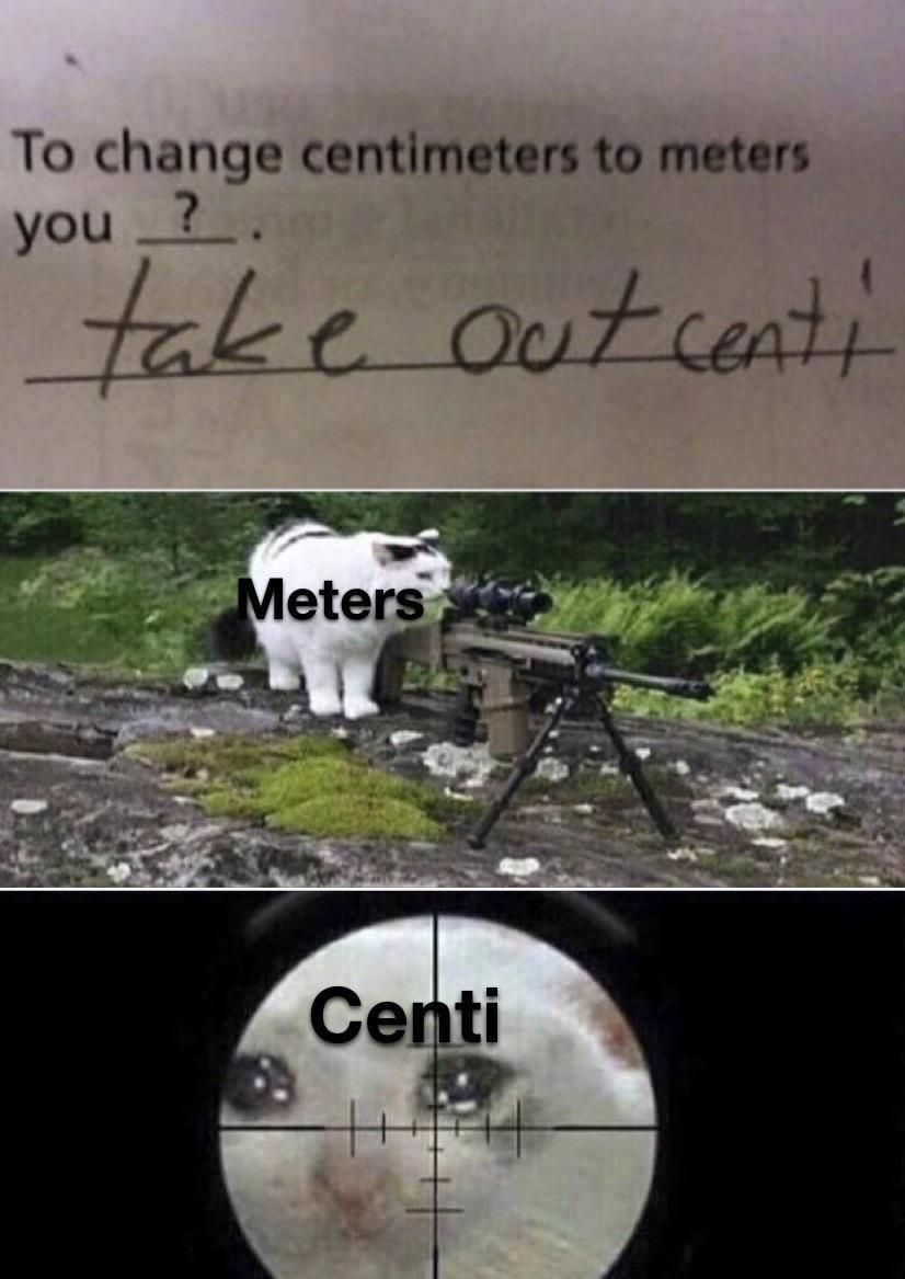 Take out centi