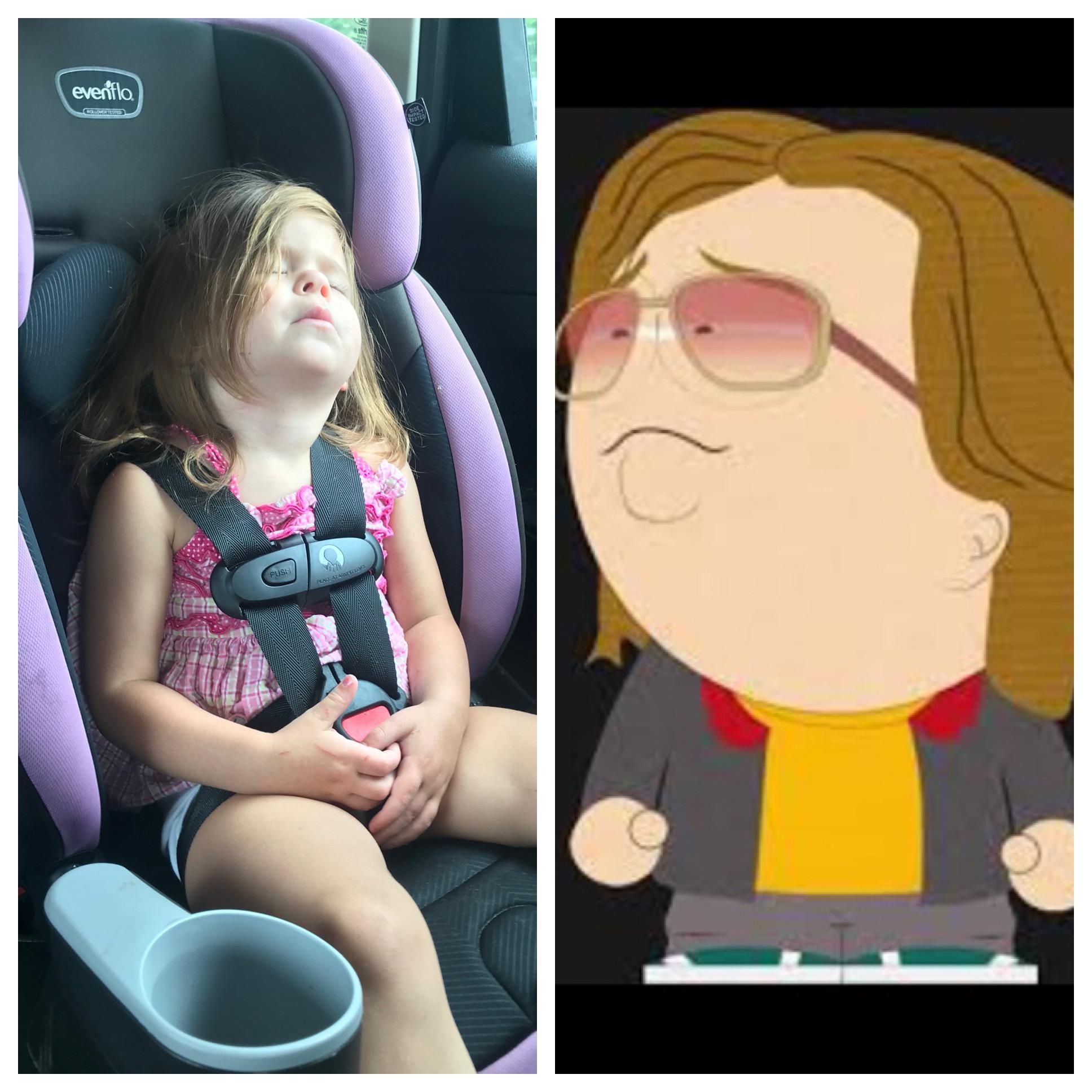 My wife said our daughter looked cute. I replied that she looks like Nathan from South Park.