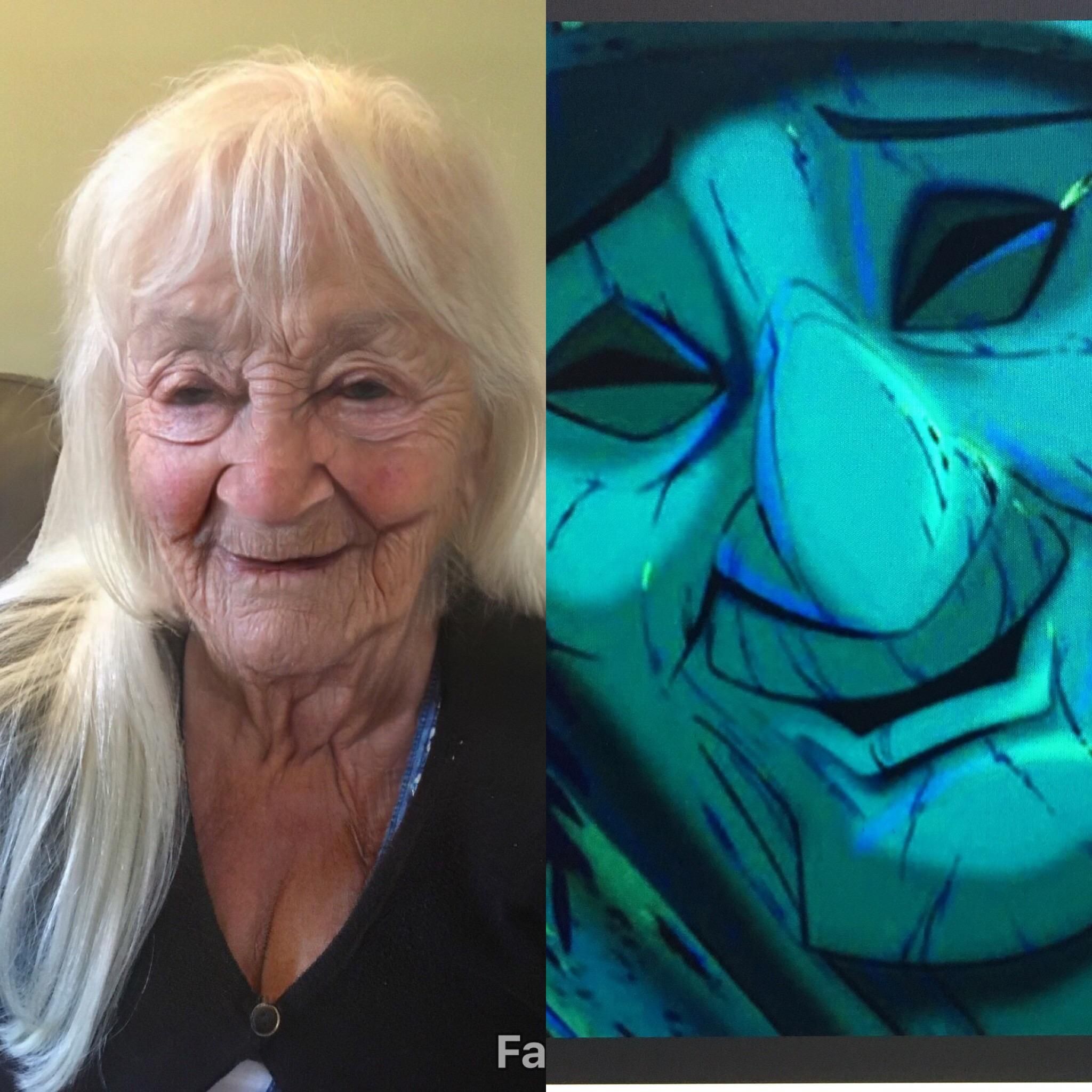 I did the aging app on my mum, and she turned into Grandmother Willow from Pocahontas