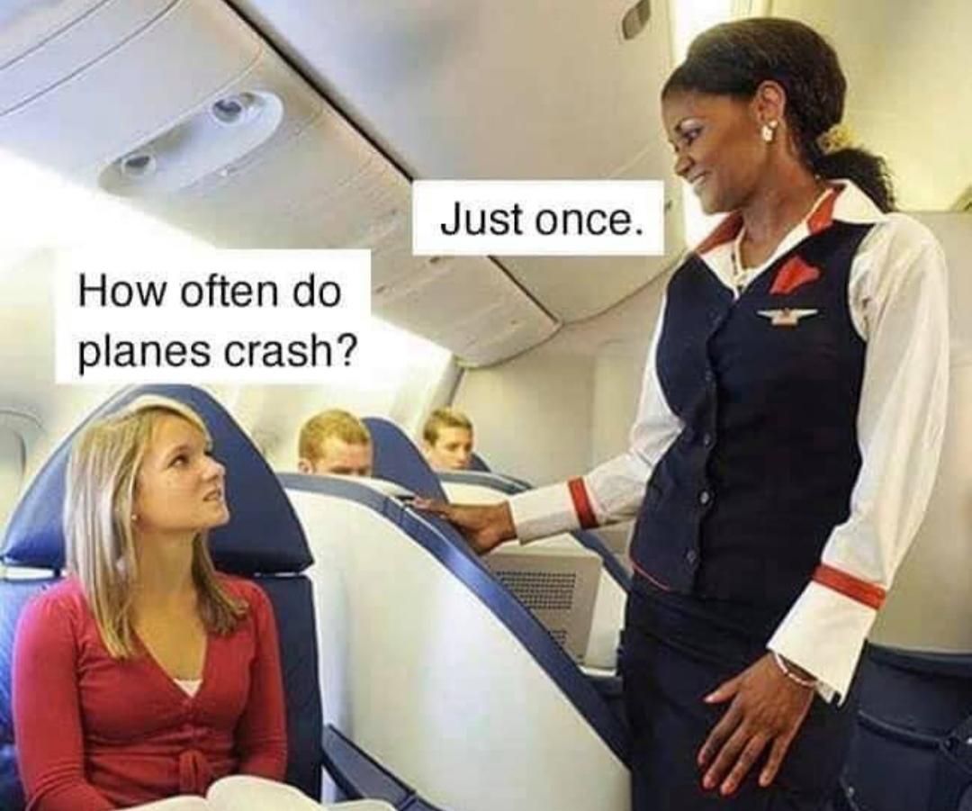 How often do planes crash?