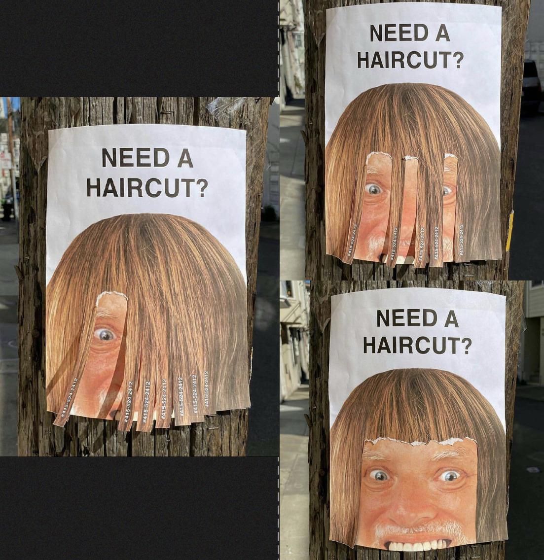 Haircut flyer