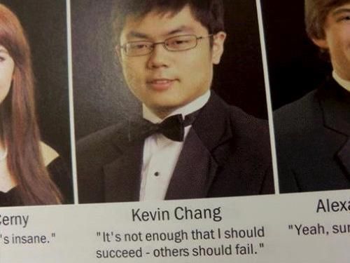 Yearbook: "Not Enough that I Should Succeed..."