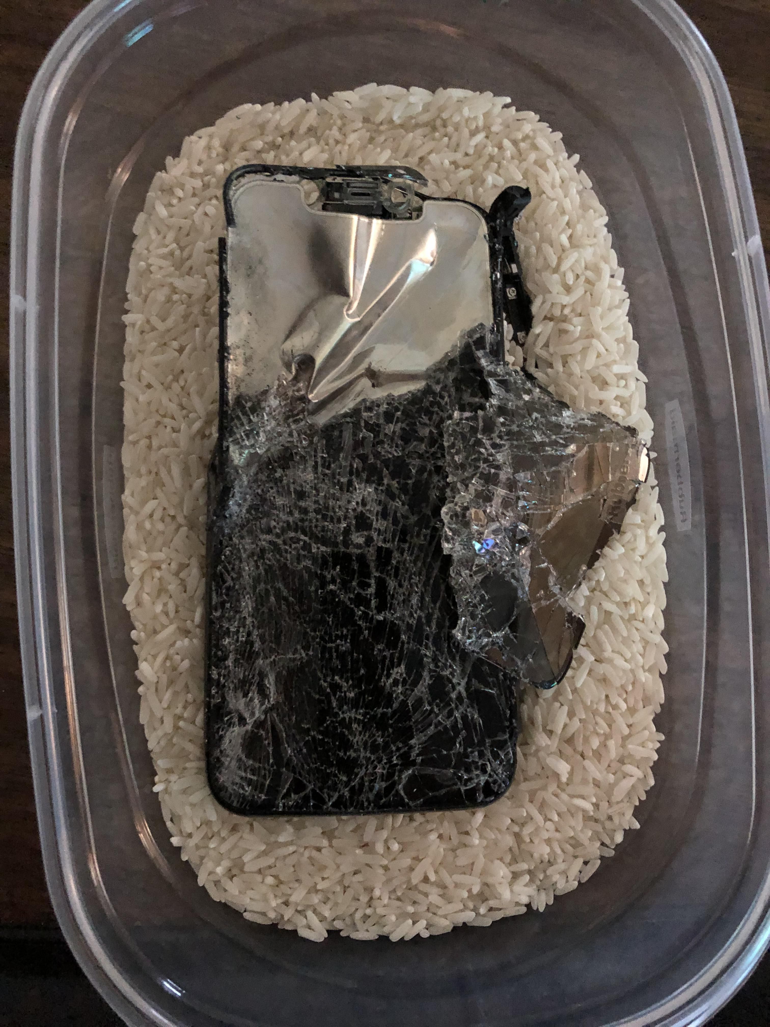 Just put your phone in rice, should be fine in the morning