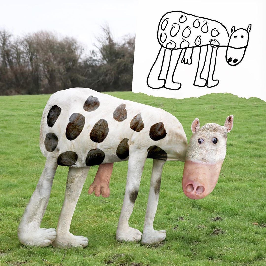 How kids imagine cows