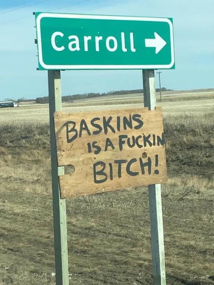 Local town in Iowa got an updated sign...