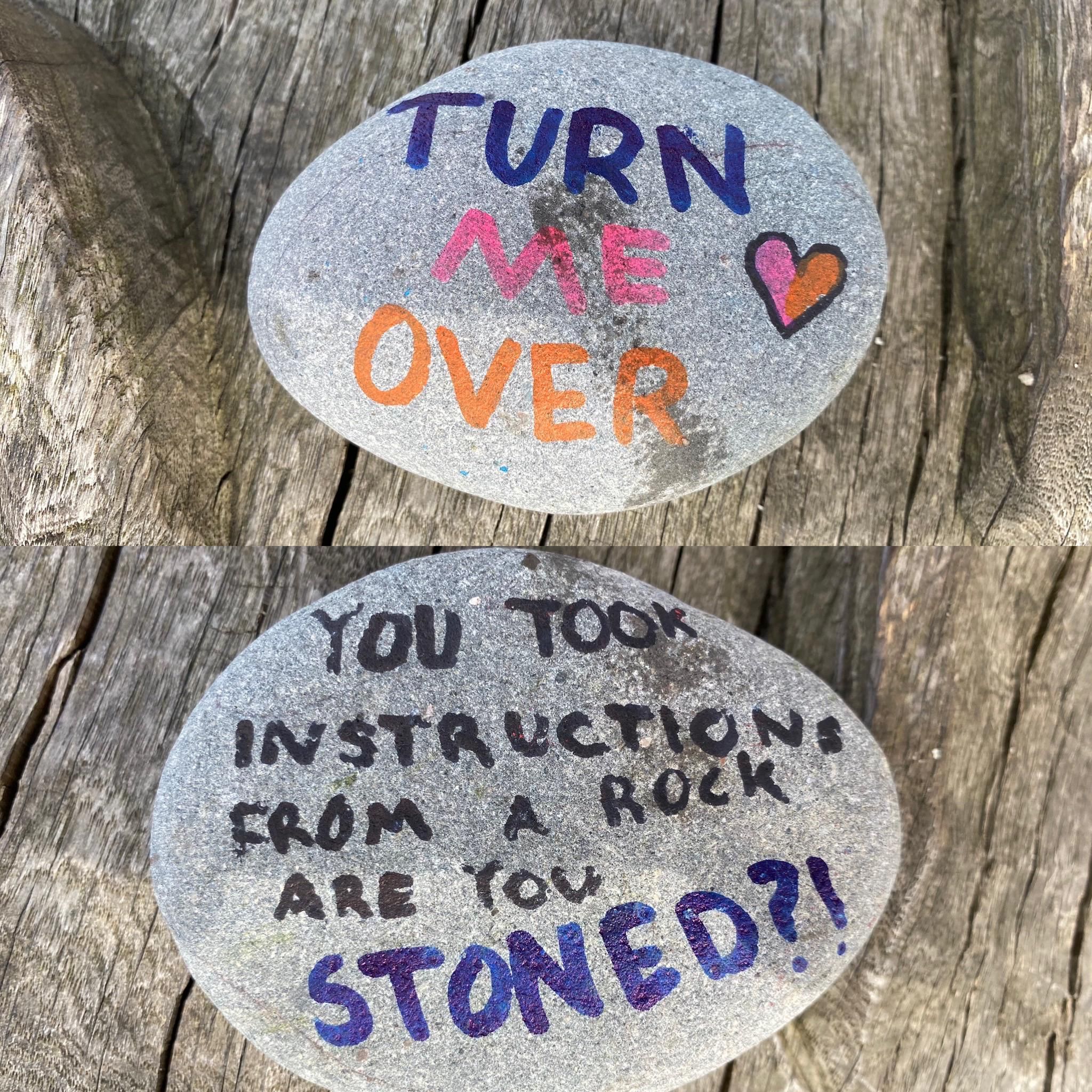Found this on the park yesterday. I think this may have made me paranoid if I was stoned... but it made my day yesterday!
