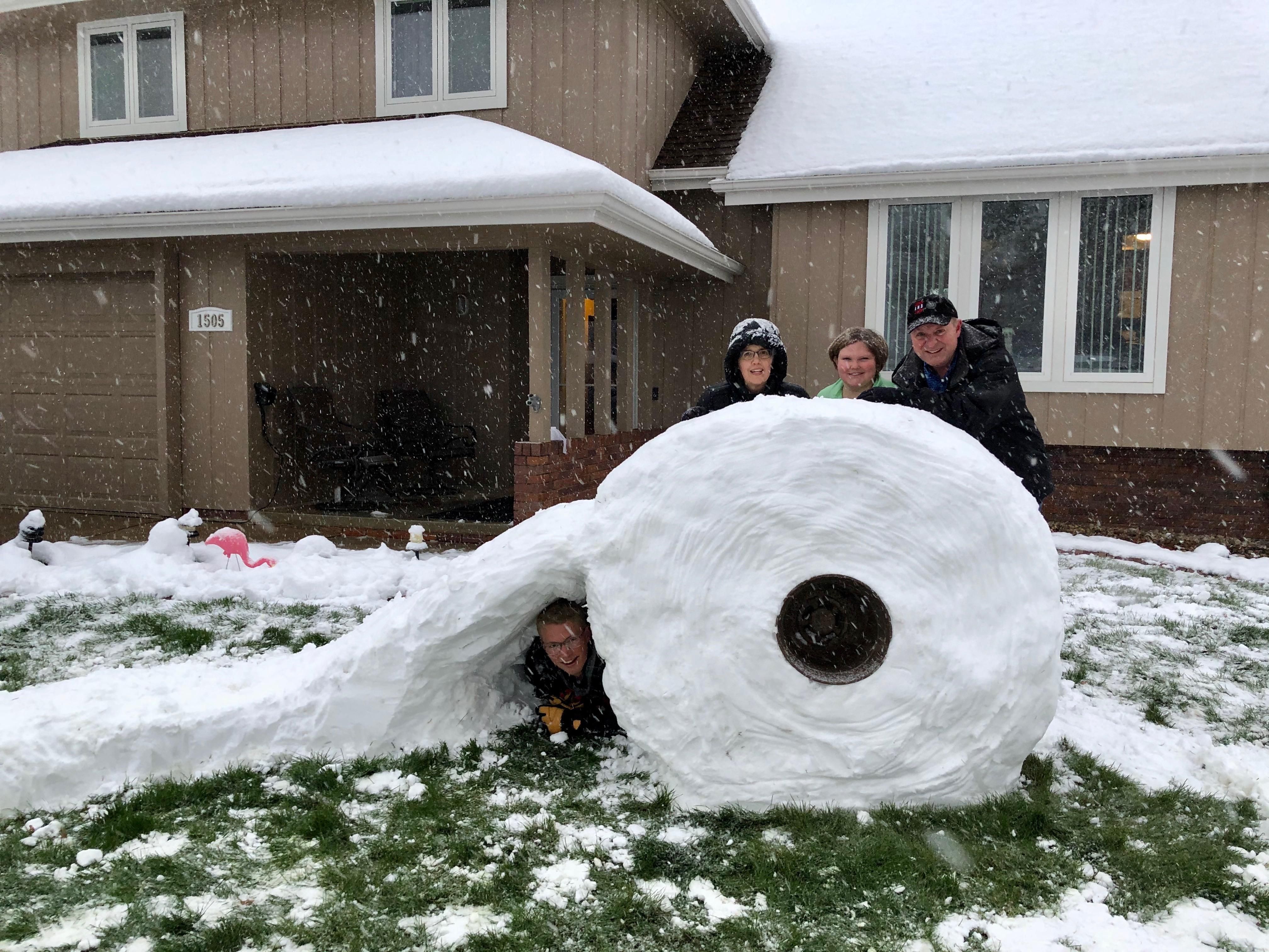It snowed a mega-roll!