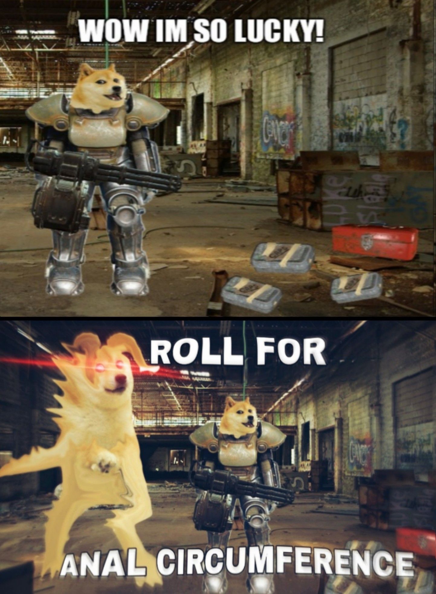 From Today's Meme Archives: Roll for Anal Circumference (est. 2008). Butthole size chart in comments