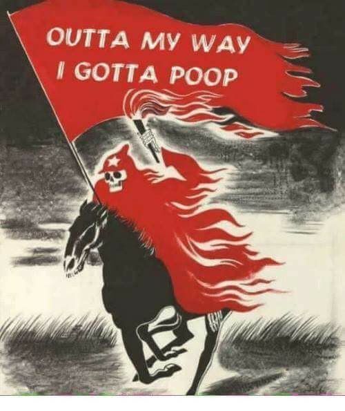 when you're bashing the fash and there's no porta-potties but you see an empty cop car
