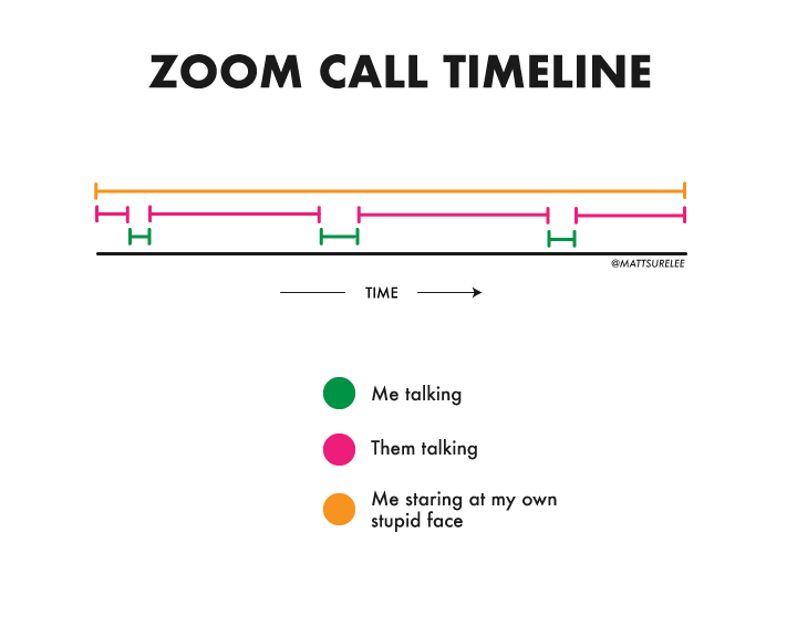 Zoom call timeline