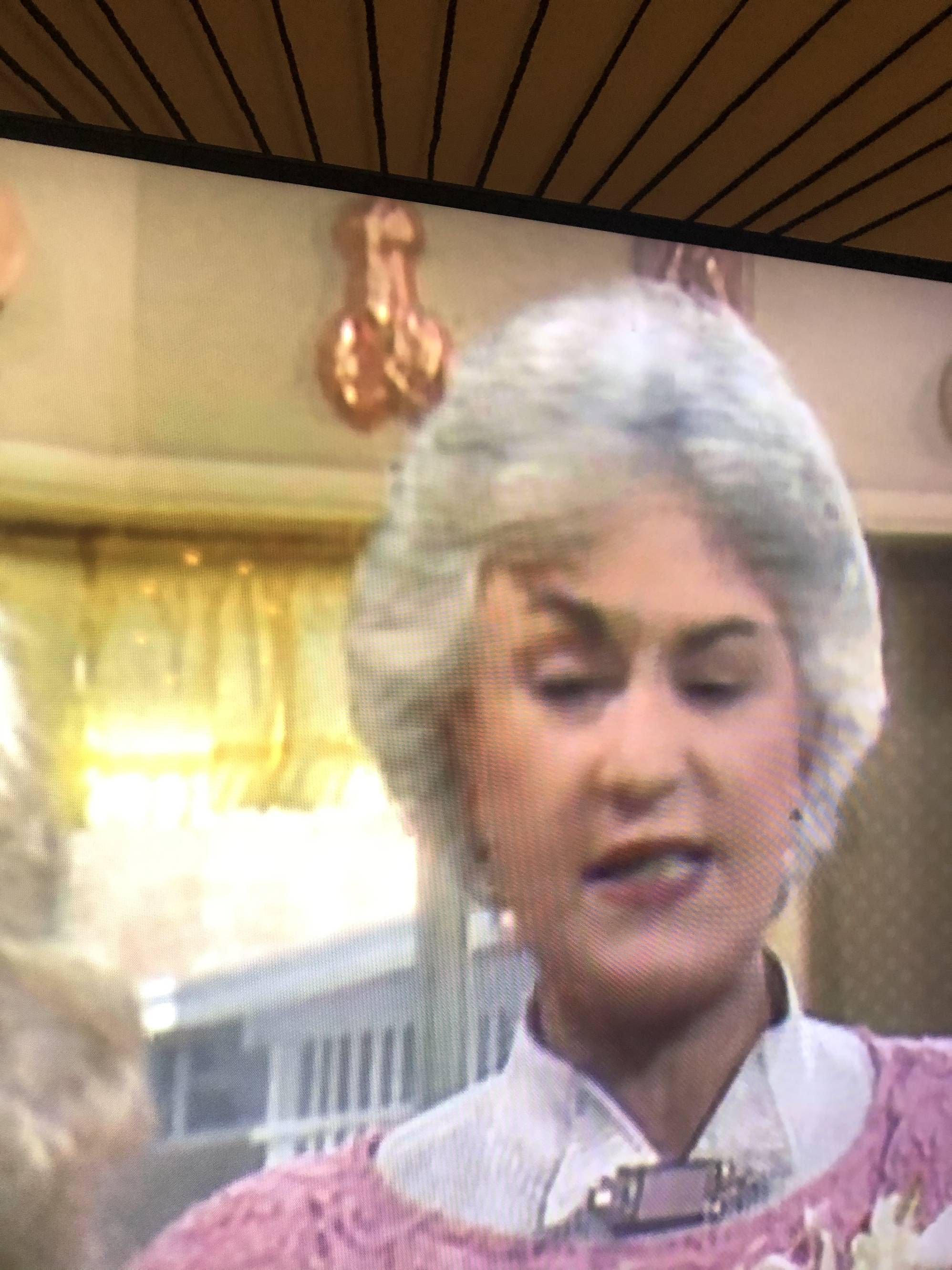 Was watching The Golden Girls and saw a naughty baking pan in the background. Must be Blanche’s.