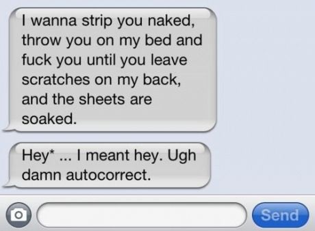 Oh this autocorrect...