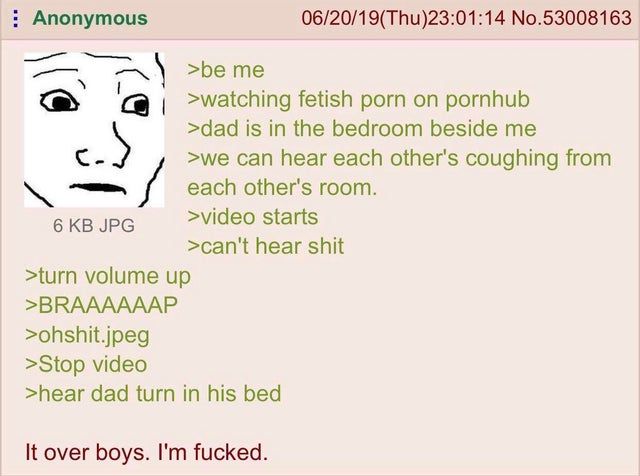 Anon and his fetish