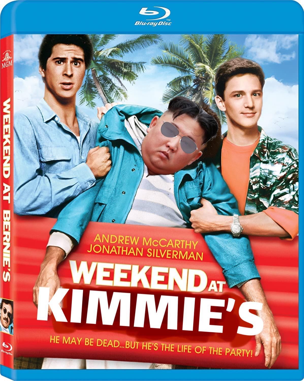 An homage. I heard Kim was a fan of the Weekend at Bernies films.
