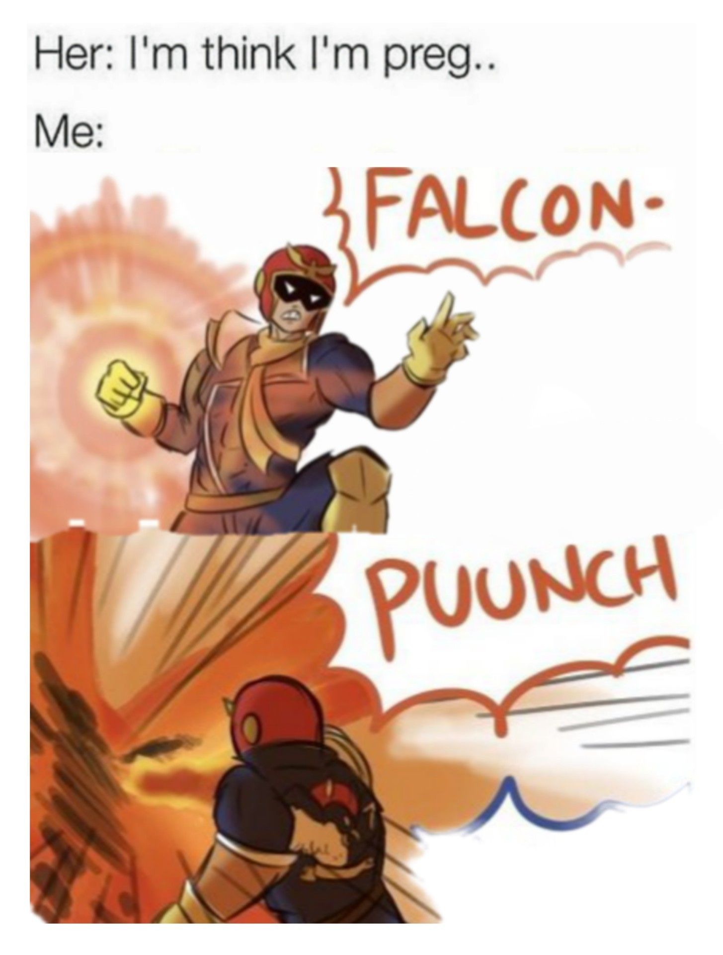 From Today's Meme Archives: Falcon Punch (est. 2005). (Kinda) requested by brainyrs. BABY YEET!