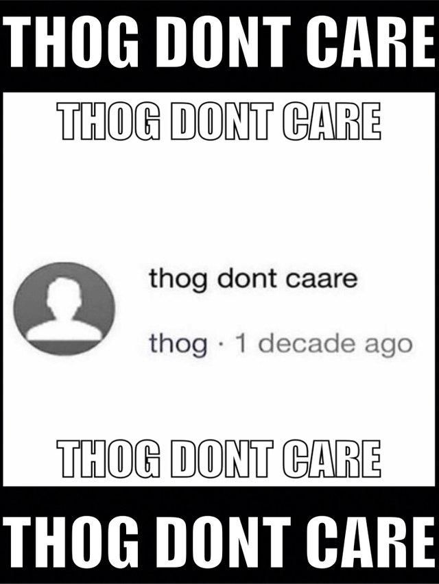 THOG DONT CARE