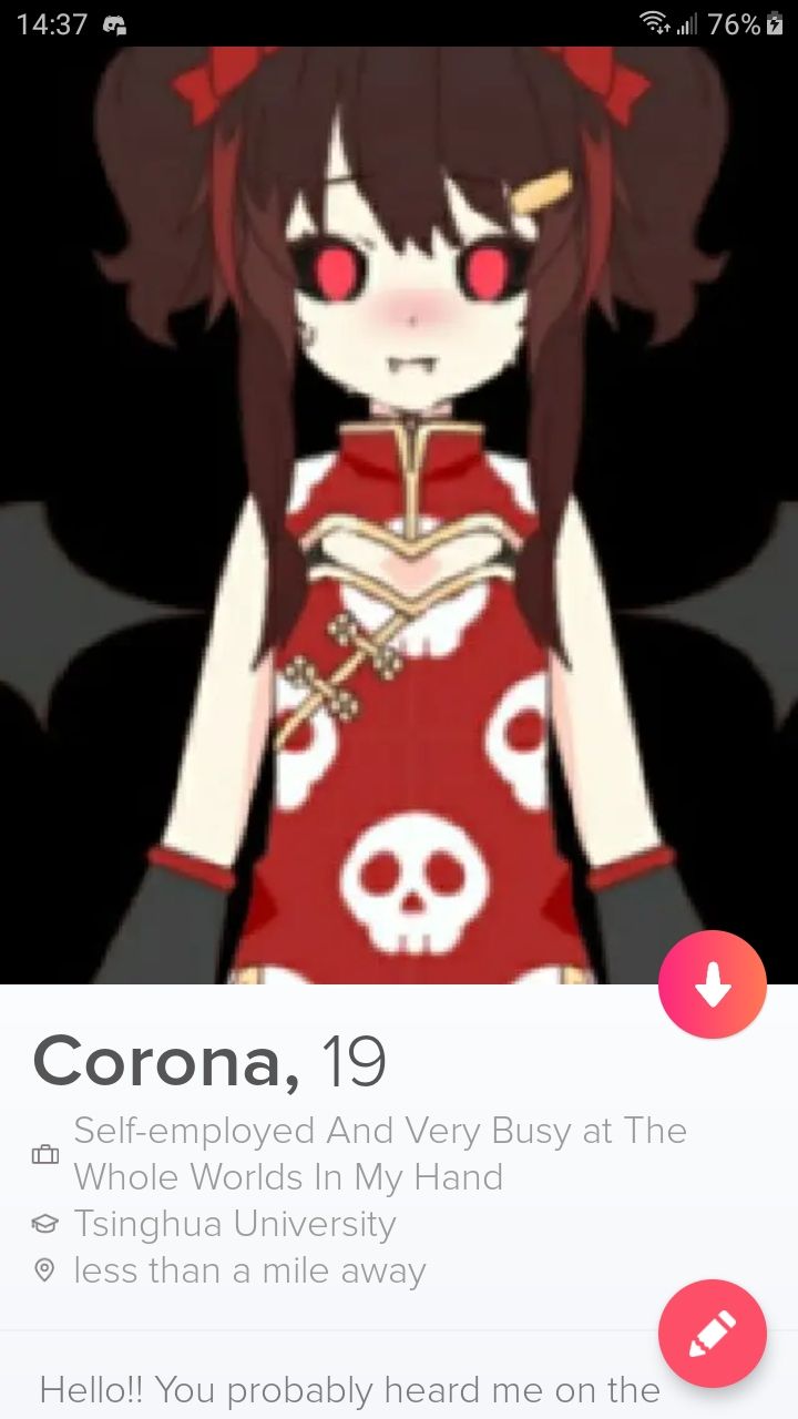 Corona chan is feeling the quarantine