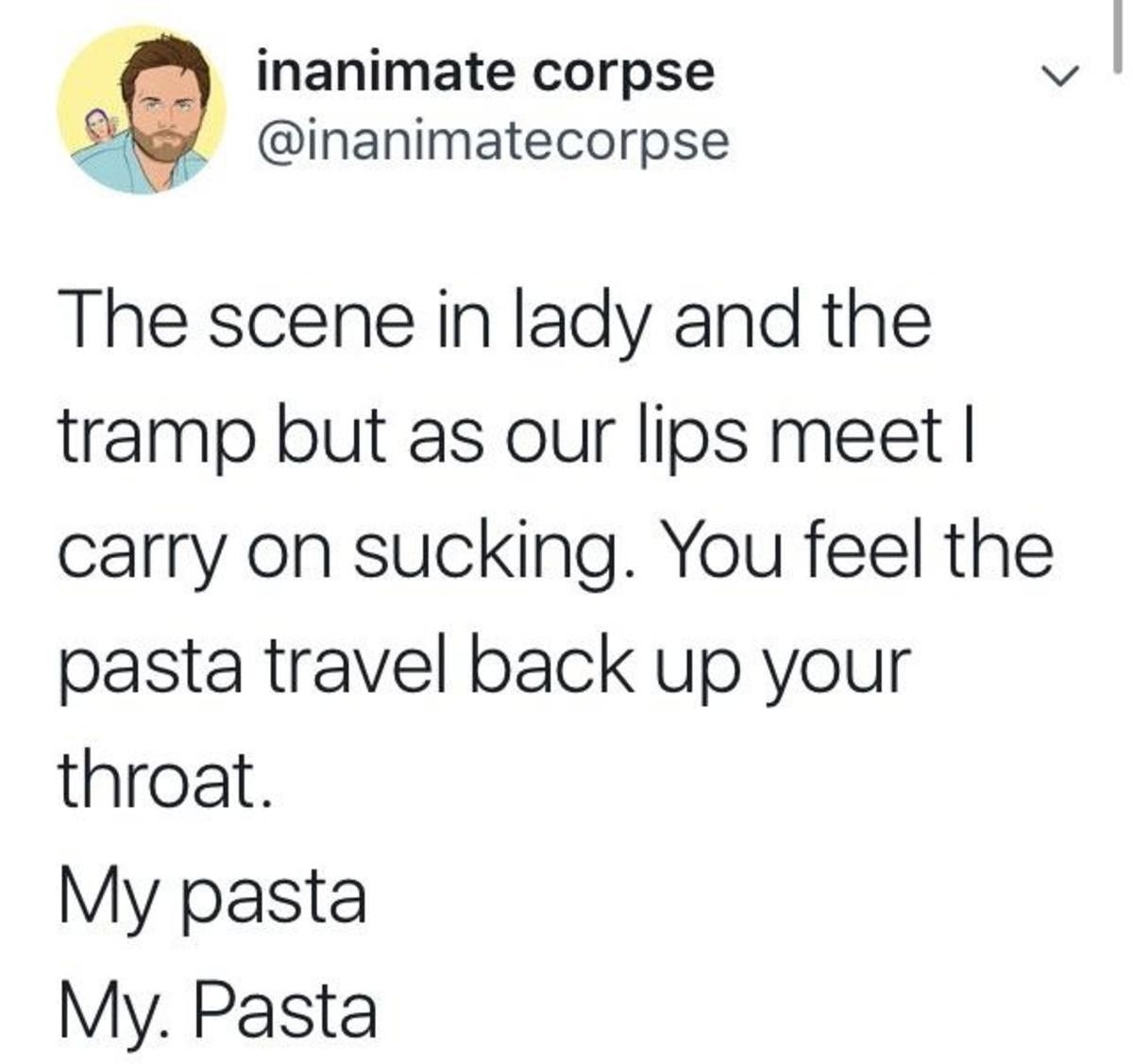 No one may have my pasta