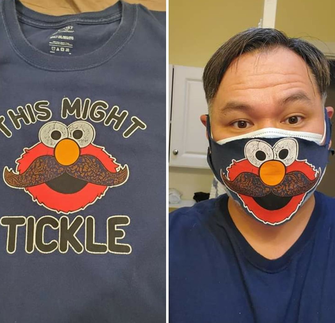 I repurposed an old shirt.