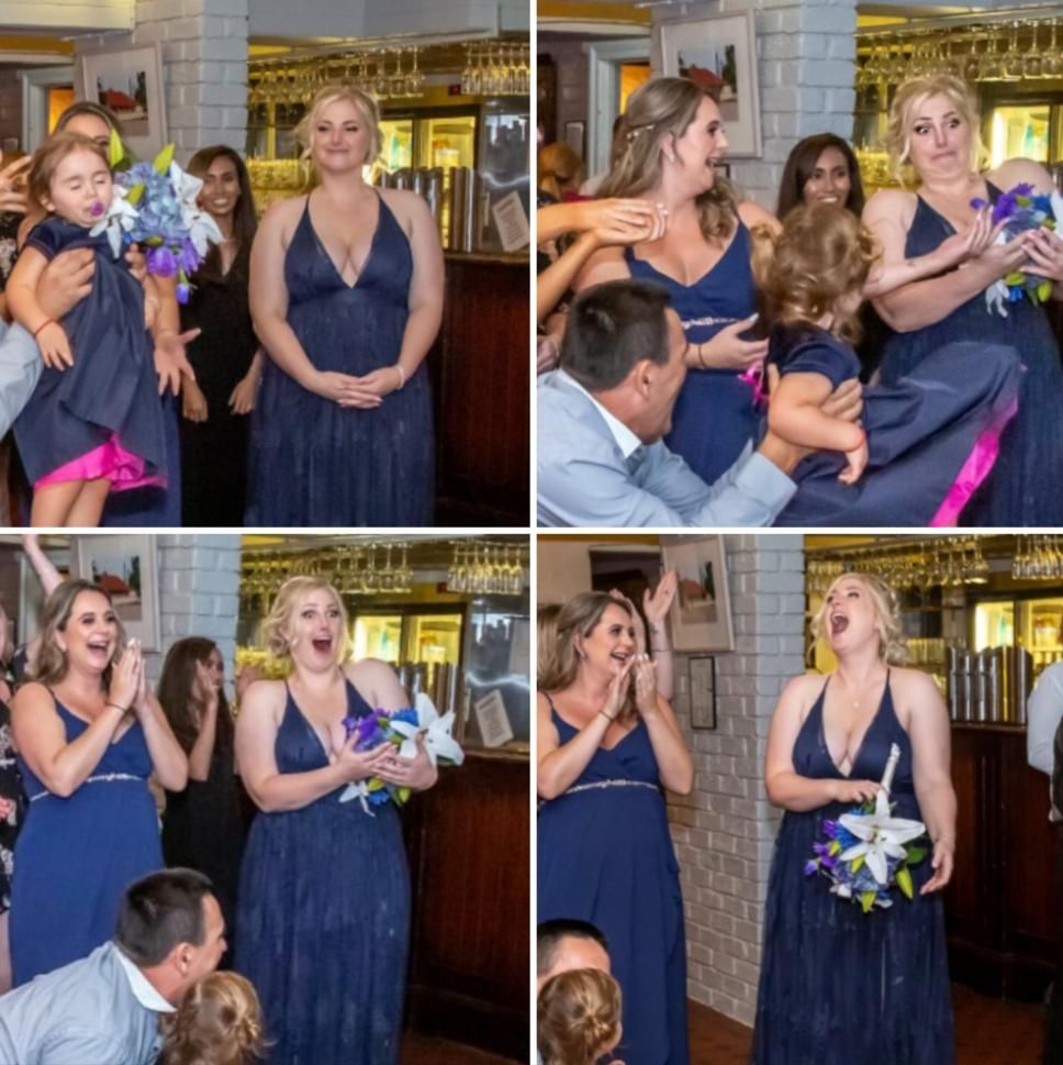 My boyfriend told me "Under no circumstances are you allowed to catch the bouquet". Apparently God had other plans.