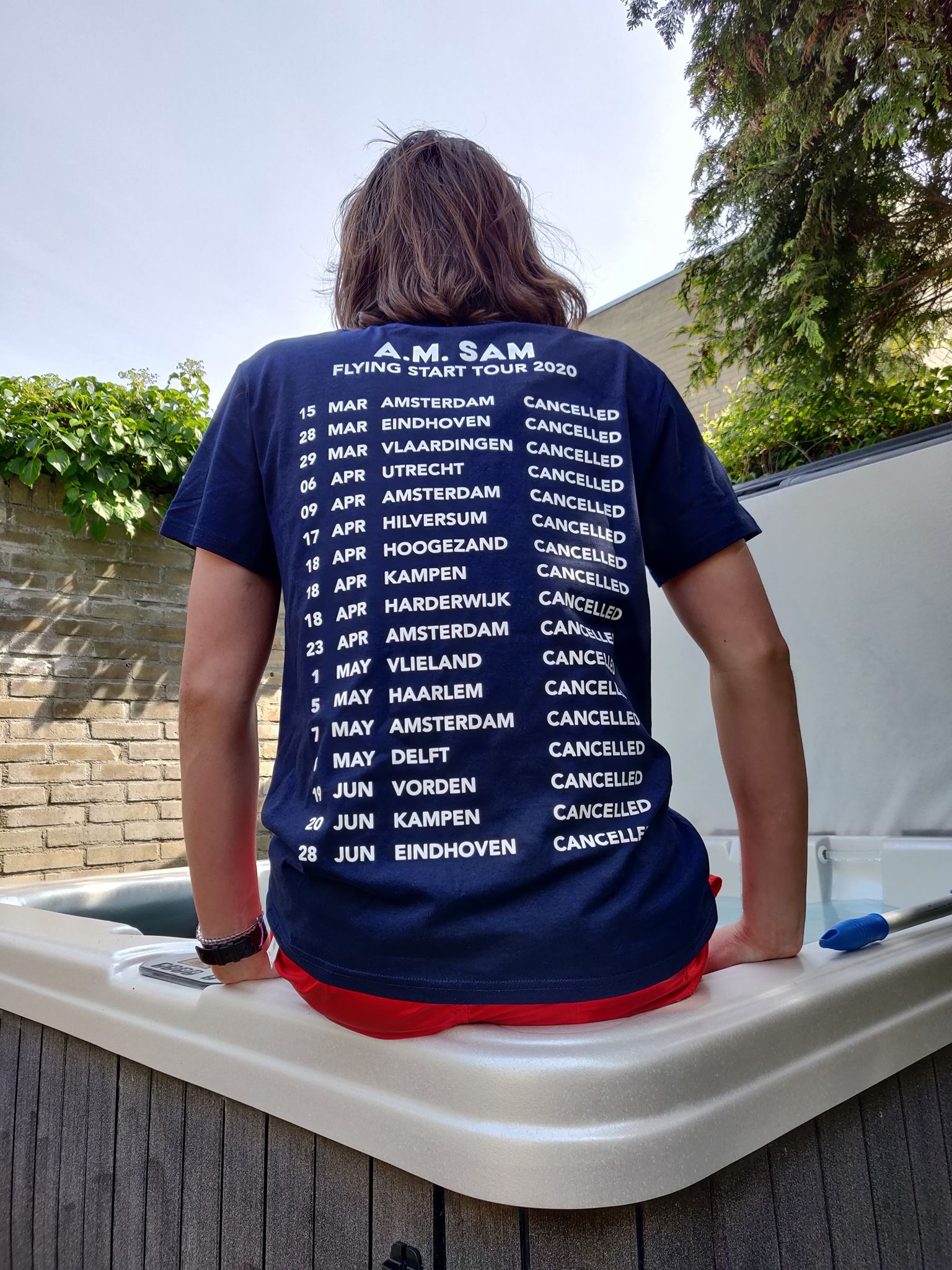 Dutch band A.M. Sam sees first tour cancelled due to coronavirus - Goes ahead with tour shirt