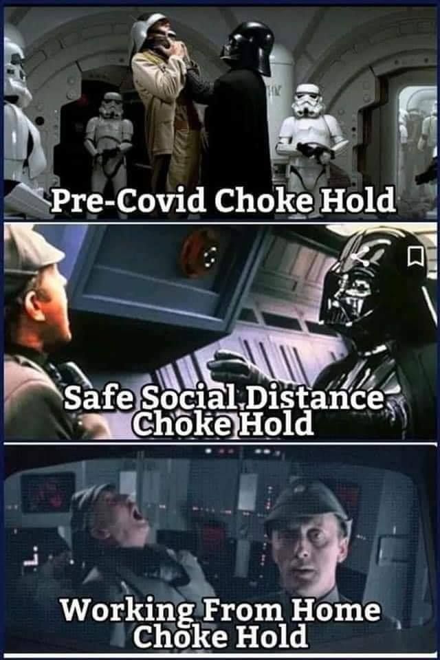 Vader respects the COVID-19 quarantine