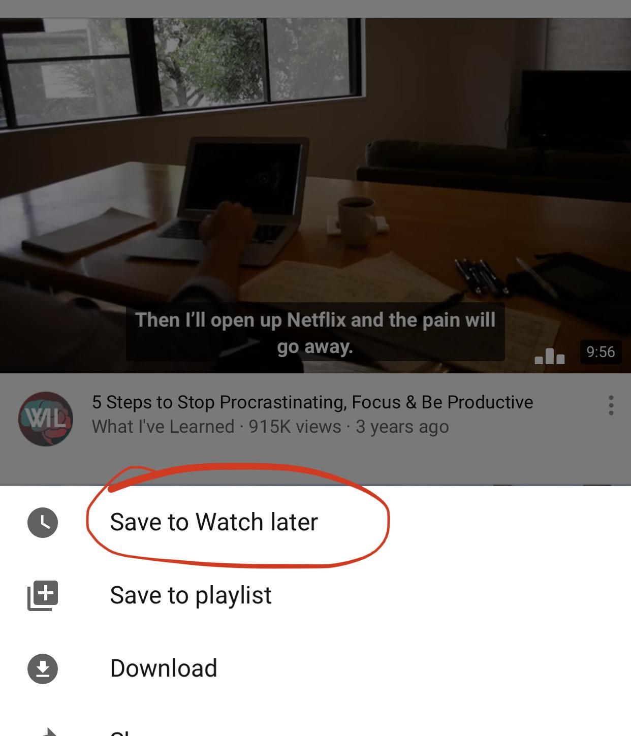 While browsing YouTube, I realized the irony of what I was about to do