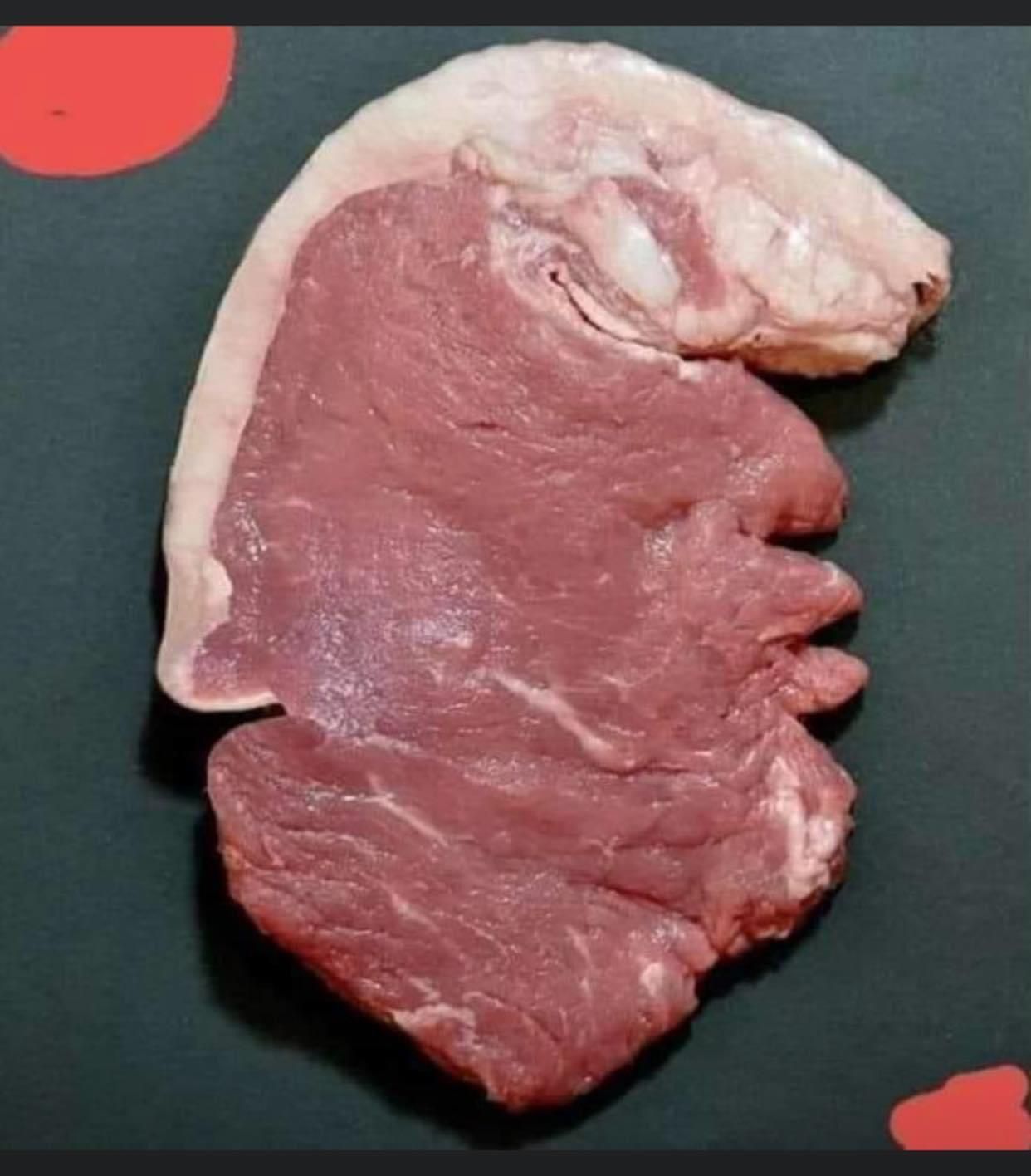 Why does this steak look like it’s about to build a wall?