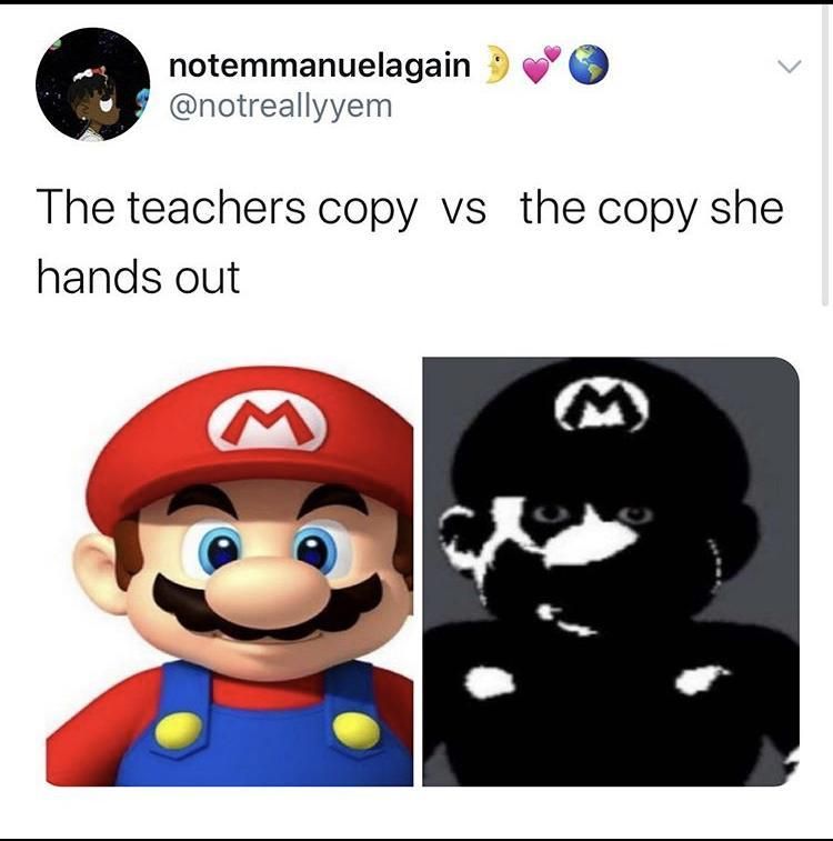 Teachers copy vs your copy