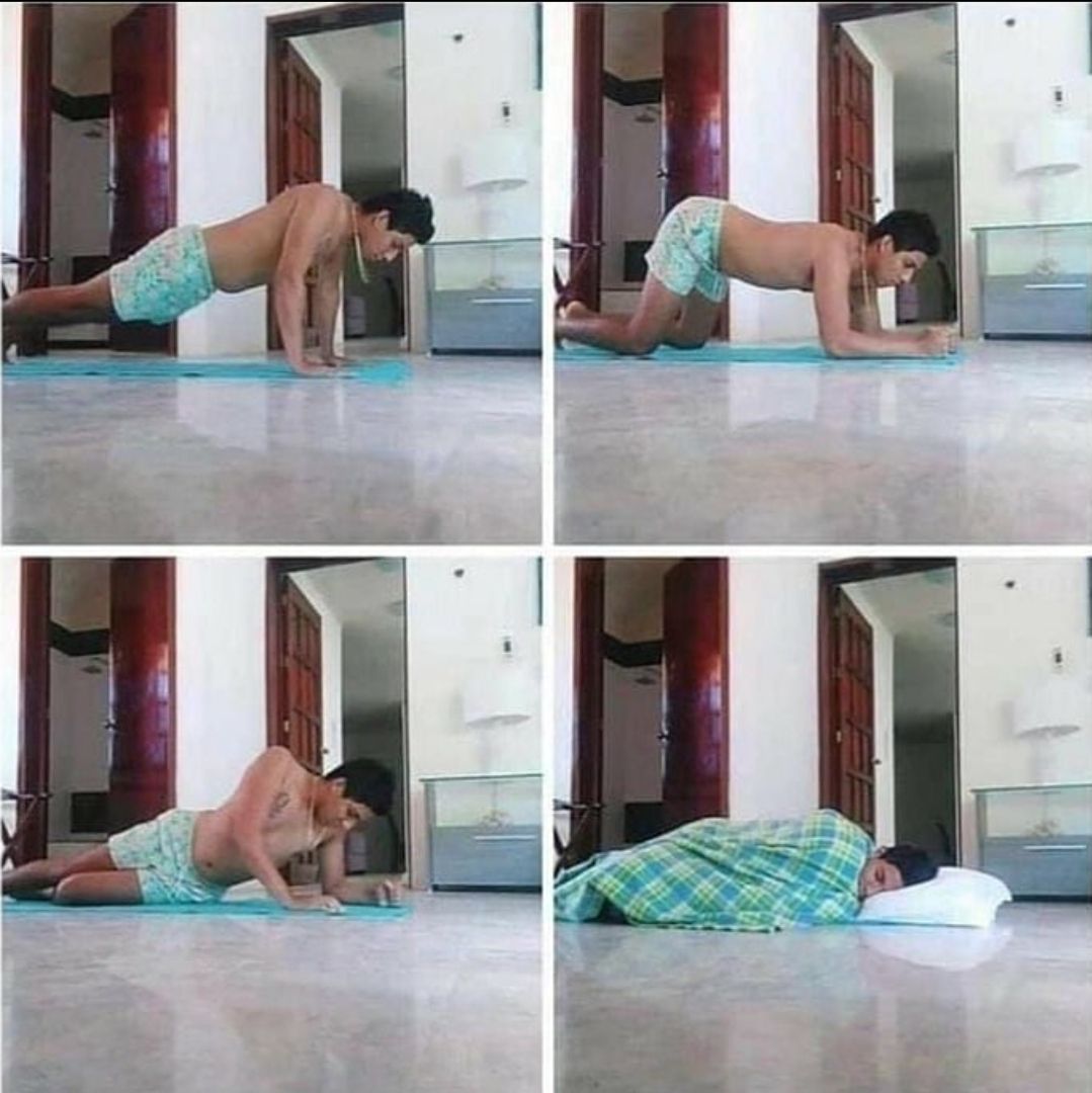 Step by step push-up tutorial