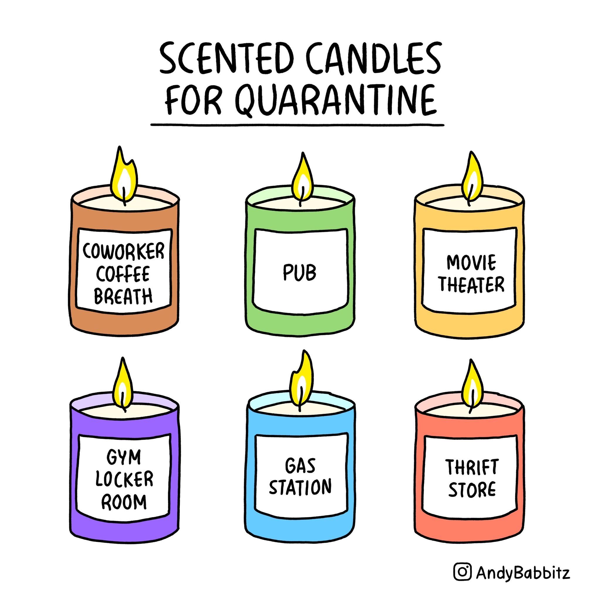 scented quarantine candles