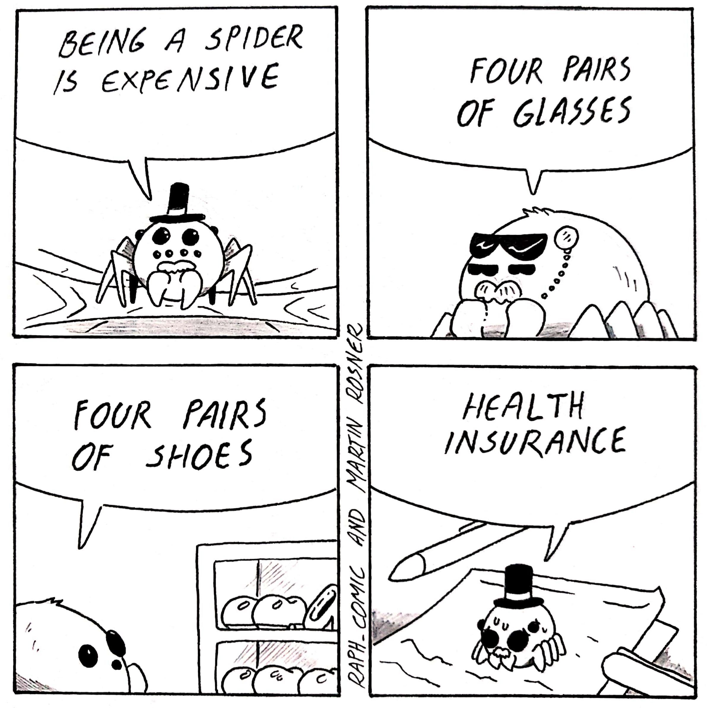 Being a spider is expensive